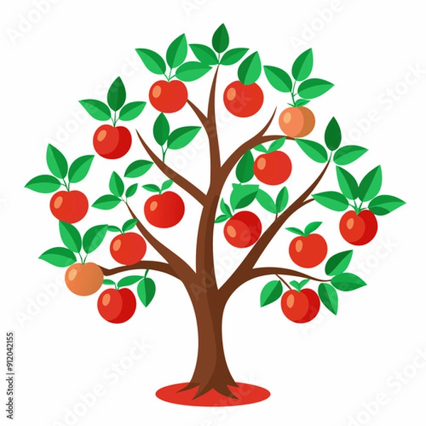 Obraz Tomato tree  art vector