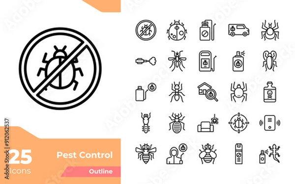 Obraz Preview Pest Control Outline