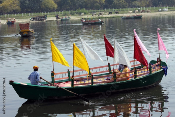 Obraz Vrindavan Boat Ride