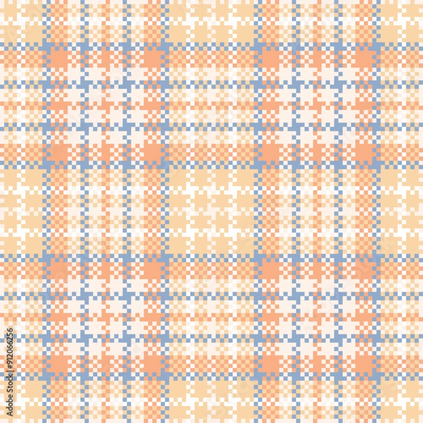 Fototapeta Tartan Pattern Seamless. Sweet Plaid Pattern Template for Design Ornament. Seamless Fabric Texture.