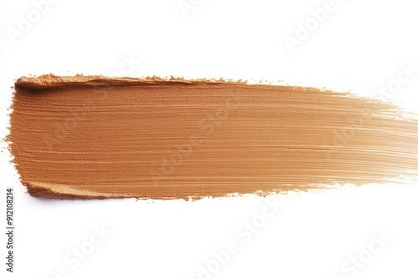 Fototapeta Smooth, creamy foundation swatch perfect for makeup artistry and beauty applications. Ideal for skin tone matching and cosmetics.
