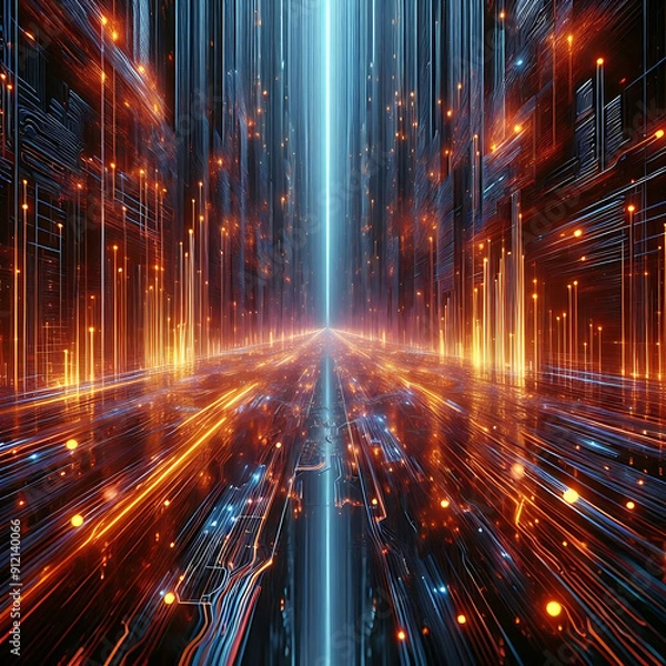 Obraz abstract background with lights