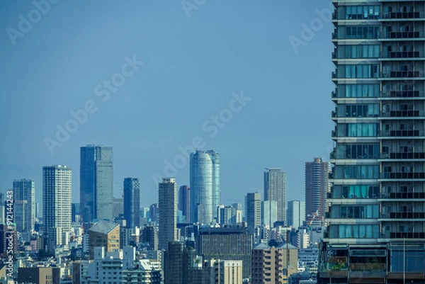 Fototapeta 東京の高層ビル群のイメージ