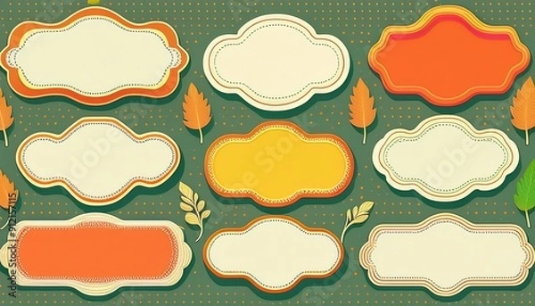 Fototapeta アンティーク風のフラームセット