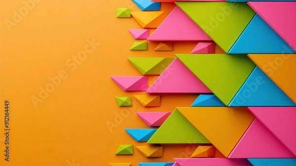 Obraz Abstract Geometric Shapes Background Design