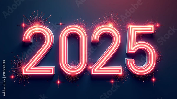 Fototapeta 2025 New Year Celebration