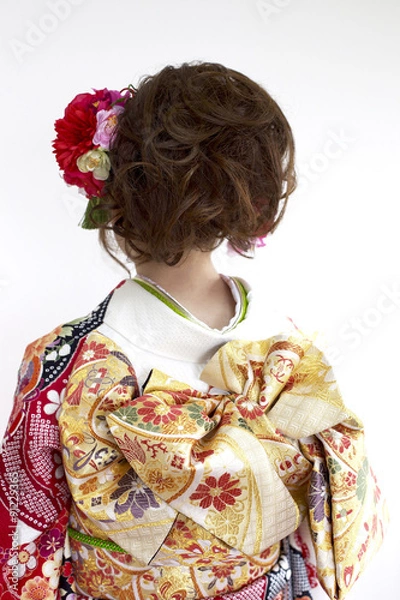 Fototapeta 着物姿の女性　バックスタイル