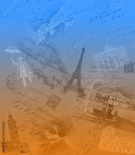 Fototapeta Retro background