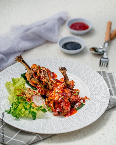 Fototapeta Crispy Glazed Wings