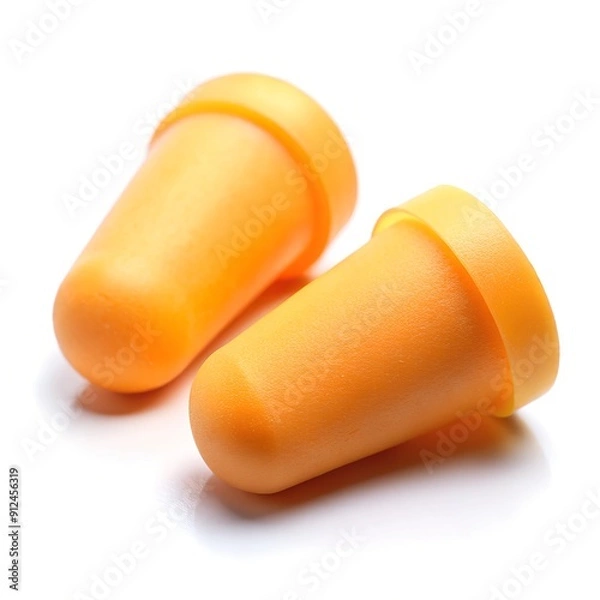 Obraz noise canceling earbuds white background