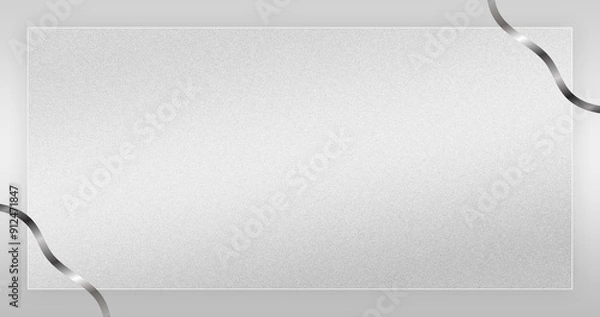 Fototapeta grey glassmorphism textured faded background. realistic glass morphism effect with set of transparent glass plate. Card on light background with silver stripes ui ux illustration in futuristic mode