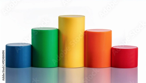 Obraz Energy consumption division empty progress bar chart EU eco-label 