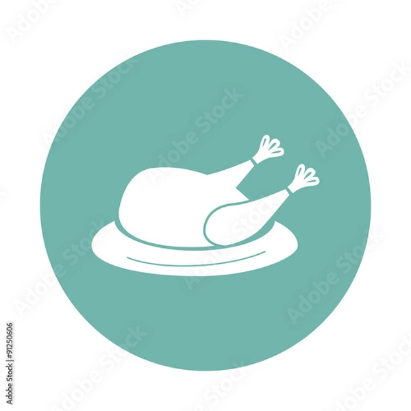 Fototapeta Easter turkey icon