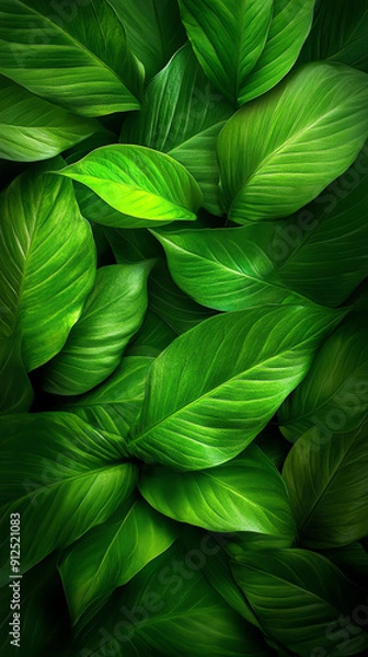 Fototapeta A vibrant birds-eye view of diverse dance forms gracefully intertwined with lush tropical foliage, captured in macro photography, vivid colors and intricate details in sunlight