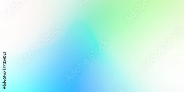 Fototapeta blurry gradient blue white green frosted glass effect colorful abstract pastel background with blank space