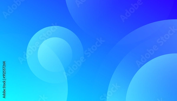 Fototapeta Geometric blue abstract background. Vector illustration