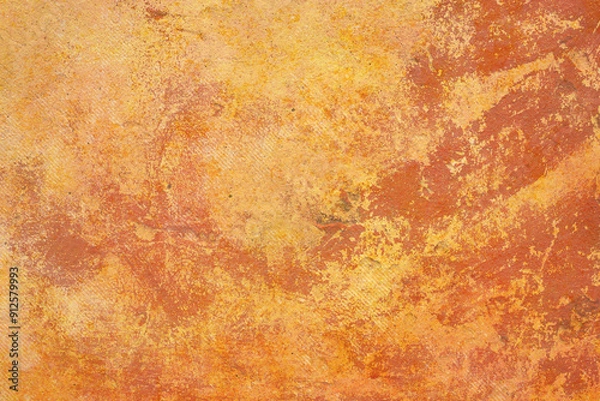 Fototapeta Orange wall grunge texture background