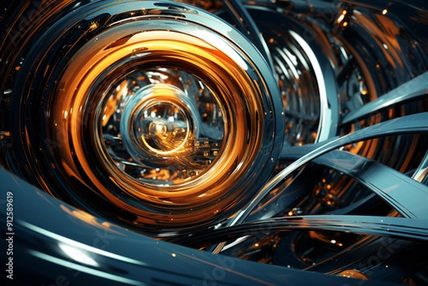 Fototapeta Rust and Rebellion Cyberpunk Realities