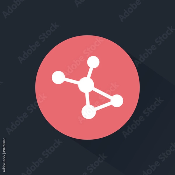 Fototapeta Molecule icon