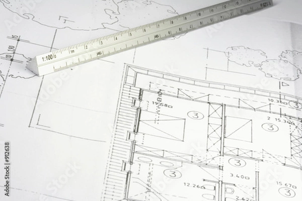 Obraz cad-plan architektur 03