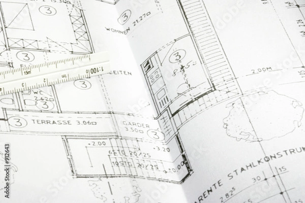 Obraz cad-plan architektur 04