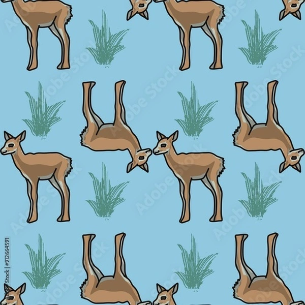 Obraz seamless pattern with animals