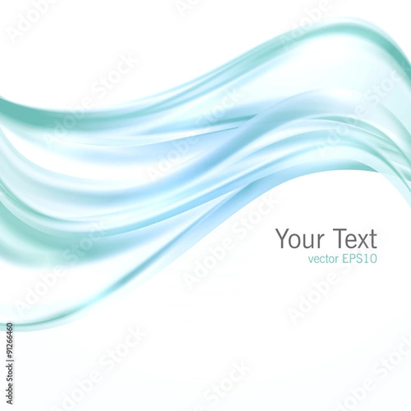 Obraz Abstract vector wave illustration.