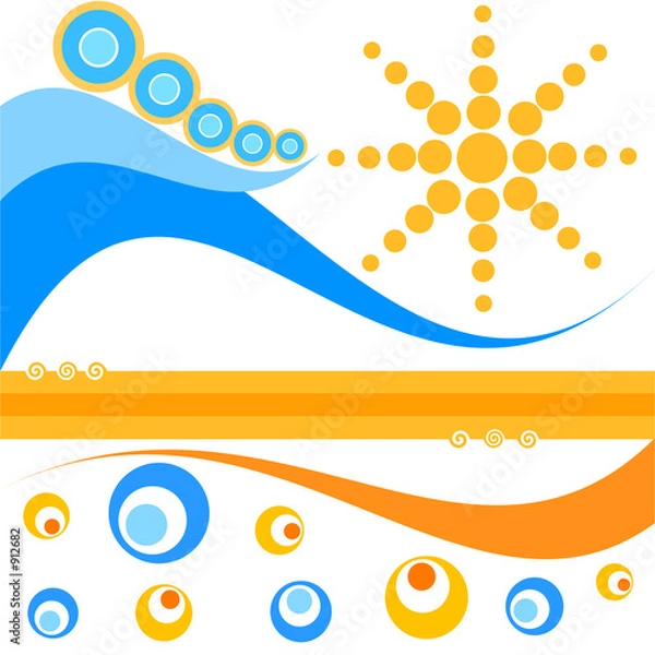 Obraz retro summer scene