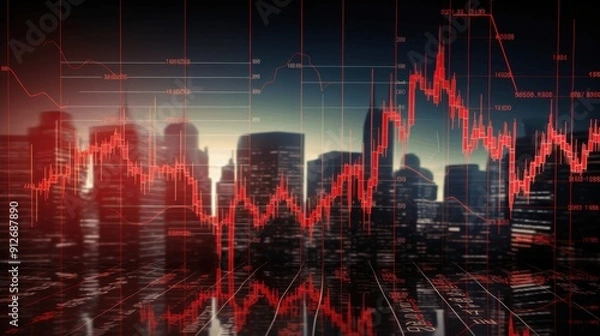 Obraz city in the graphs