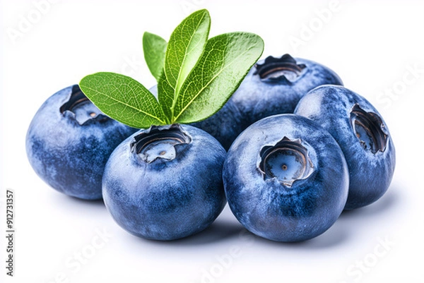 Obraz bluebery isolated on white background