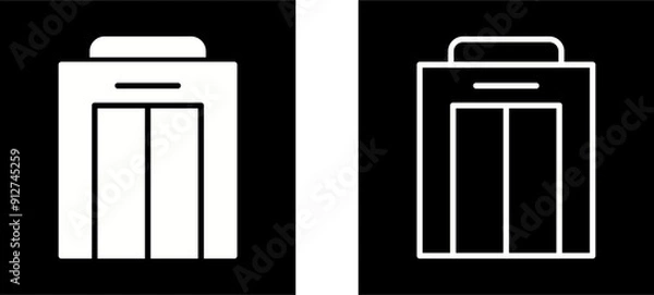 Fototapeta Elevator Vector Icon