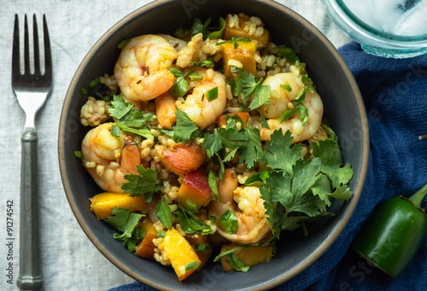 Obraz Shrimp Taco Cups