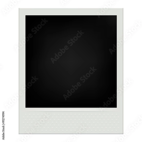 Obraz Instant film realistic polaroid frame.