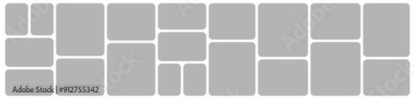 Fototapeta comics page grid layout abstract photo frames and digital photo wall template