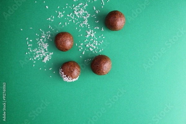 Obraz chocolate protein balls