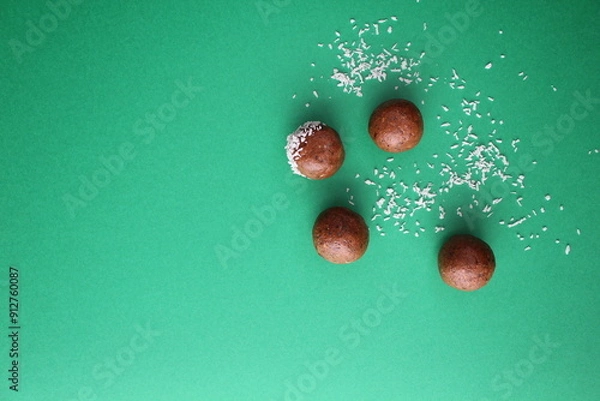 Obraz chocolate protein balls