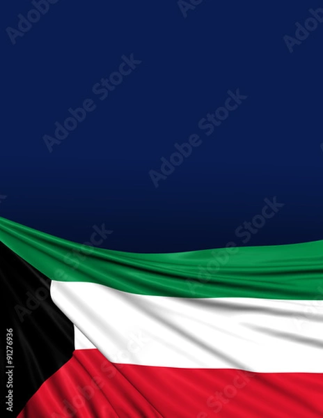 Obraz Kuwait Flag, Kuwaiti Background