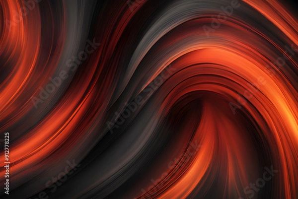Fototapeta Vibrant abstract swirl in reds and blacks evoking energy