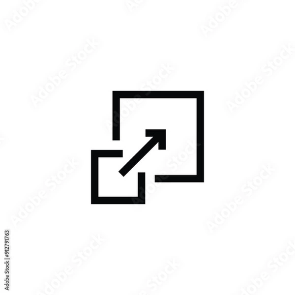 Fototapeta Size icon vector design trendy