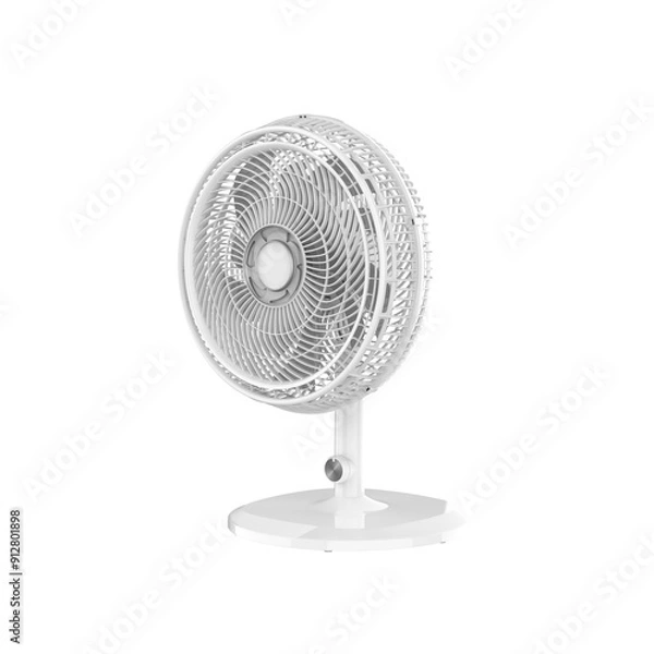 Fototapeta Realistic 3d rendering fan on transparent background