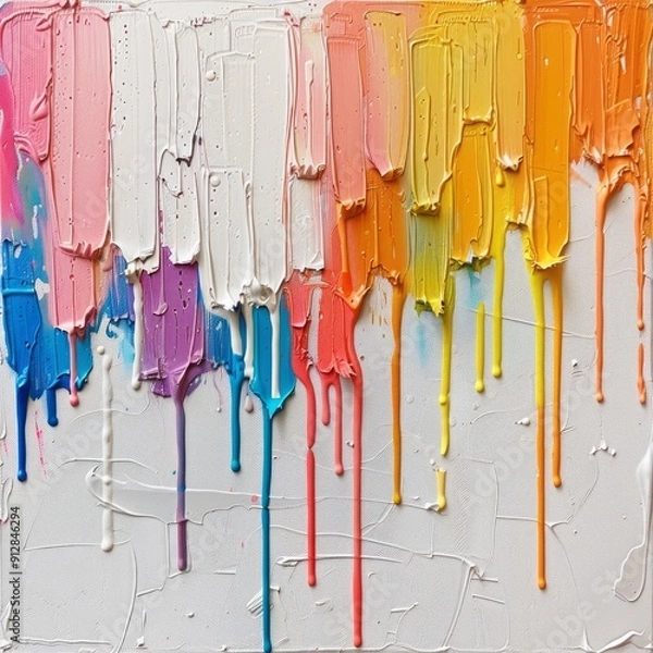 Obraz Colorful Paint Dripping