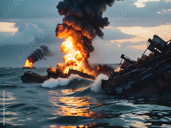 Fototapeta Environmental  disaster