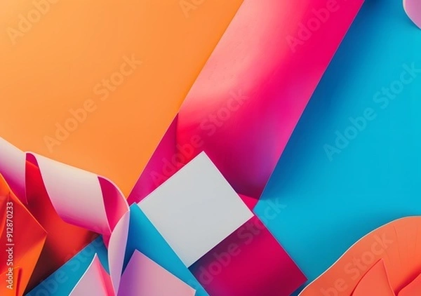 Fototapeta Abstract Colorful Paper Background Design