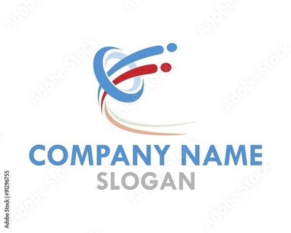 Fototapeta connect wire logo