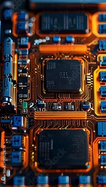 Obraz computer circuit board