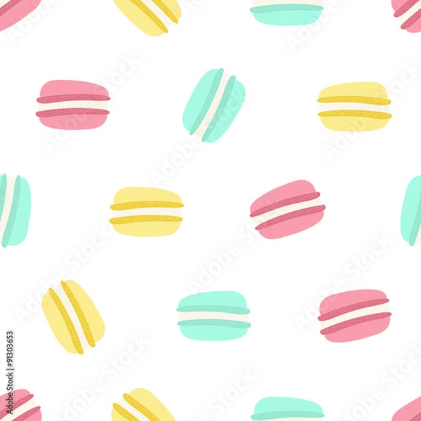 Obraz seamless macaron pattern