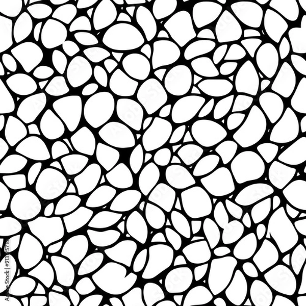 Fototapeta Concentric flower patterns filling the entire surface, seamless pattern vector