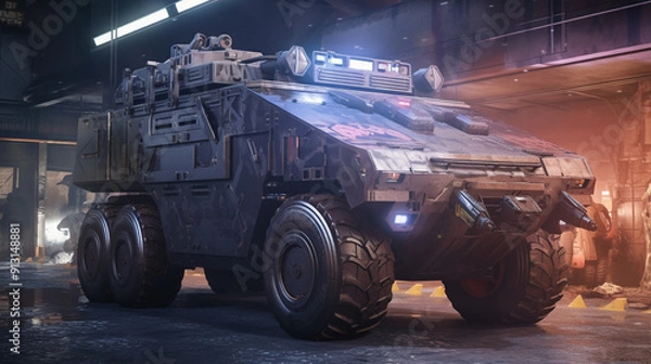 Obraz truck in the desert