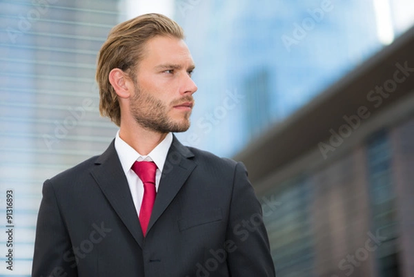 Fototapeta Handsome businessman portrait