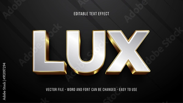 Obraz Editable luxury theme text effect, gold text style effect